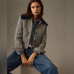 Maeve Tweed Faux Fur-Collar Jacket